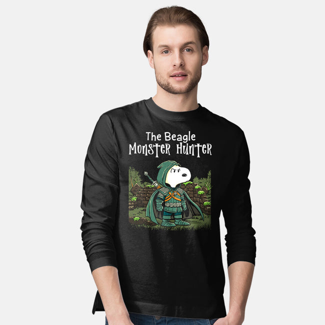 Beagle Monster Hunter-Mens-Long Sleeved-Tee-P1yu5h