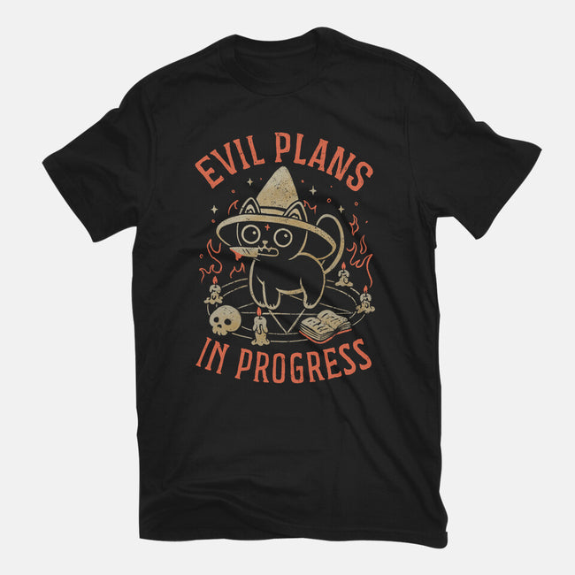 Evil Plans In Progress-Unisex-Basic-Tee-eduely
