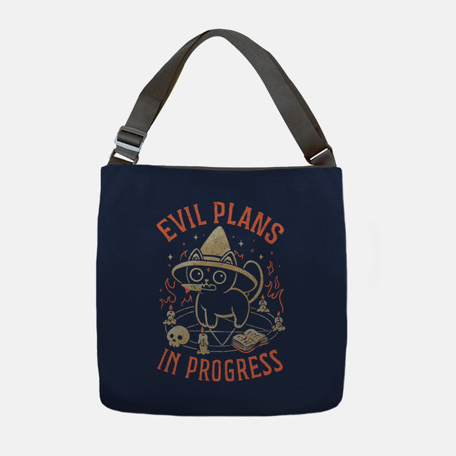 Evil Plans In Progress-None-Adjustable Tote-Bag-eduely