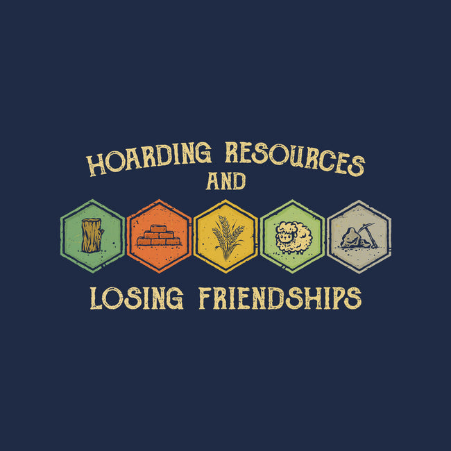Hoarding Resources And Losing Friends-Unisex-Basic-Tee-kg07