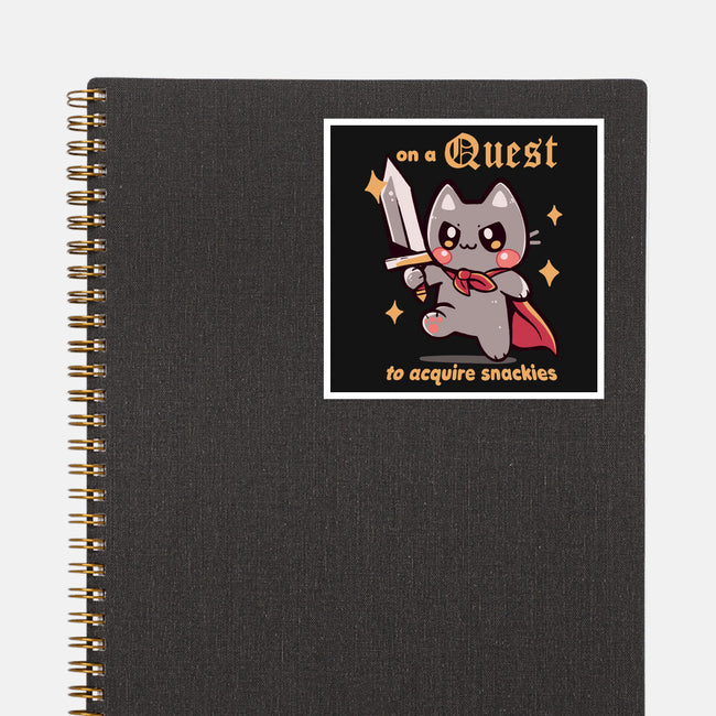 On A Quest To Acquire Snackies-None-Glossy-Sticker-TechraNova