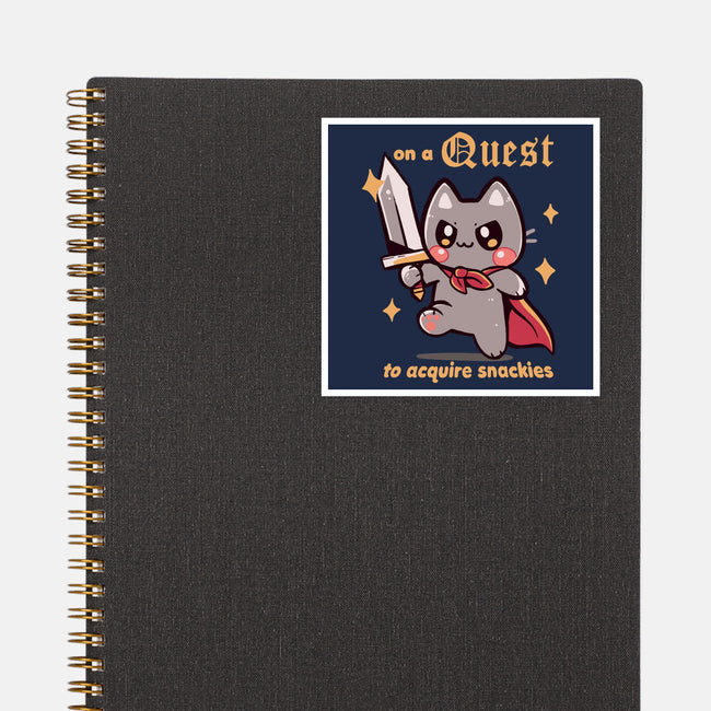 On A Quest To Acquire Snackies-None-Glossy-Sticker-TechraNova