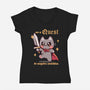 On A Quest To Acquire Snackies-Womens-V-Neck-Tee-TechraNova