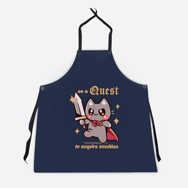 On A Quest To Acquire Snackies-Unisex-Kitchen-Apron-TechraNova
