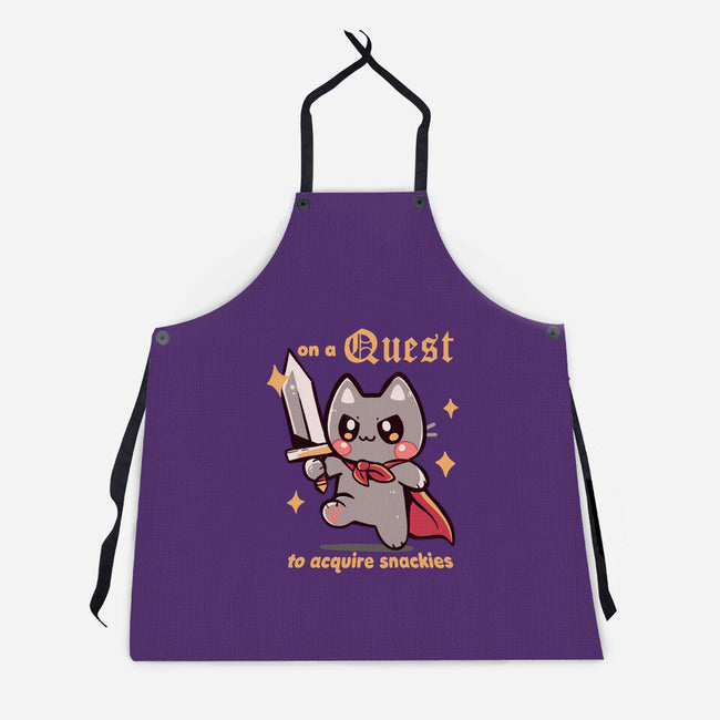 On A Quest To Acquire Snackies-Unisex-Kitchen-Apron-TechraNova