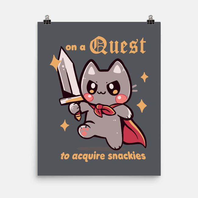 On A Quest To Acquire Snackies-None-Matte-Poster-TechraNova