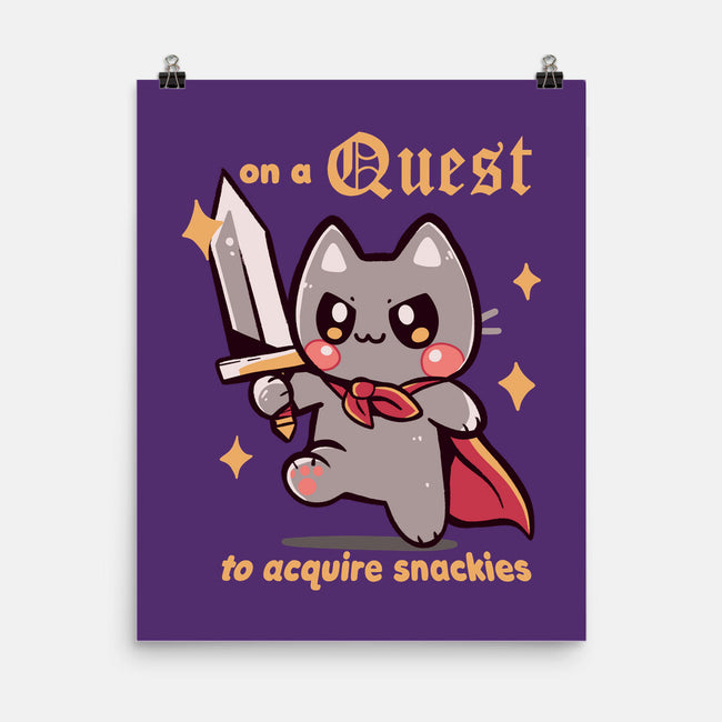 On A Quest To Acquire Snackies-None-Matte-Poster-TechraNova