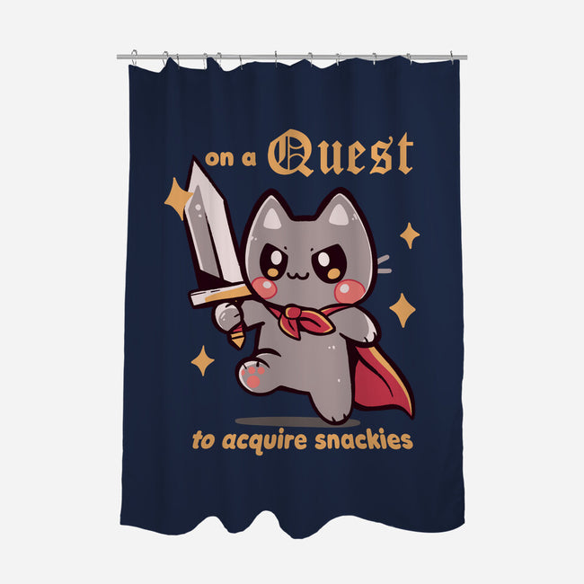 On A Quest To Acquire Snackies-None-Polyester-Shower Curtain-TechraNova