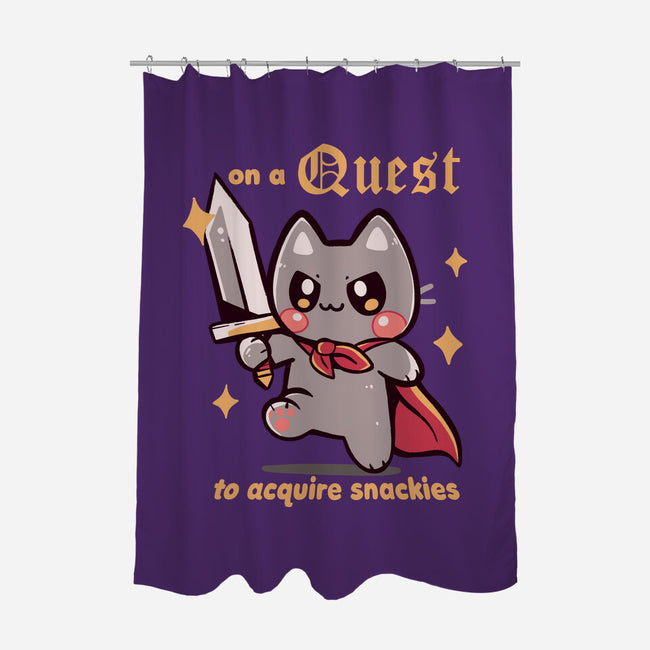 On A Quest To Acquire Snackies-None-Polyester-Shower Curtain-TechraNova