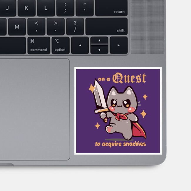 On A Quest To Acquire Snackies-None-Glossy-Sticker-TechraNova