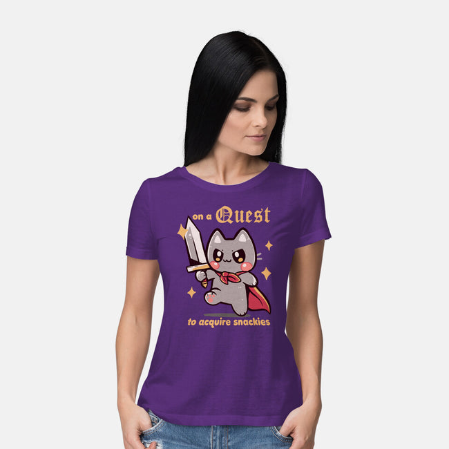 On A Quest To Acquire Snackies-Womens-Basic-Tee-TechraNova