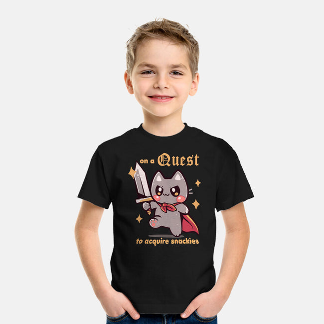 On A Quest To Acquire Snackies-Youth-Basic-Tee-TechraNova