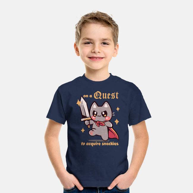 On A Quest To Acquire Snackies-Youth-Basic-Tee-TechraNova