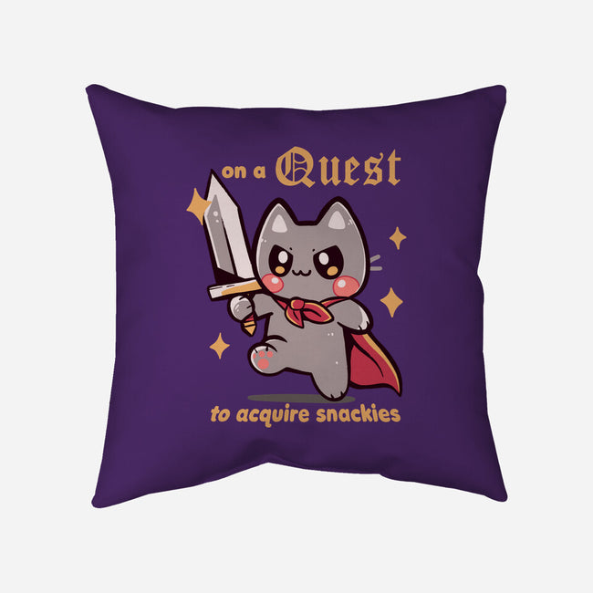 On A Quest To Acquire Snackies-None-Removable Cover w Insert-Throw Pillow-TechraNova