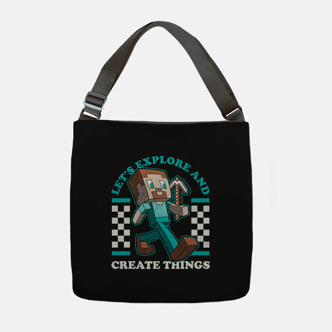 Game Mascot Block Guy-None-Adjustable Tote-Bag-Studio Mootant