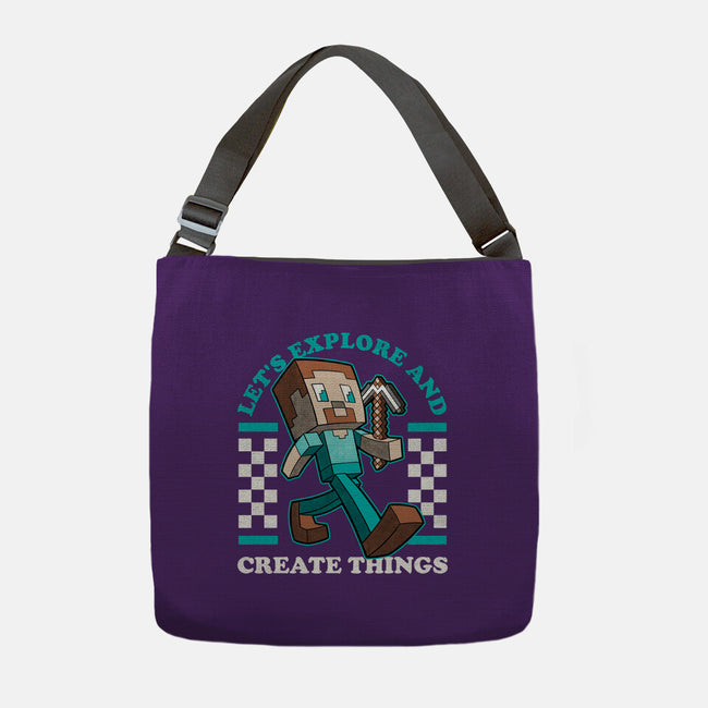 Game Mascot Block Guy-None-Adjustable Tote-Bag-Studio Mootant