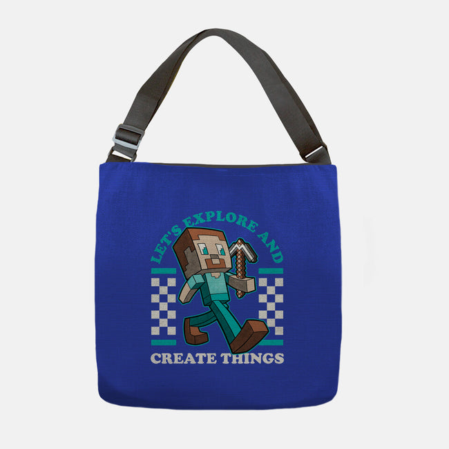 Game Mascot Block Guy-None-Adjustable Tote-Bag-Studio Mootant