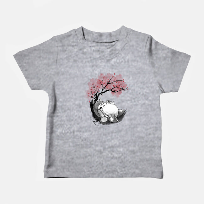 Sakura Neighbor Sumi-e-Baby-Basic-Tee-DrMonekers