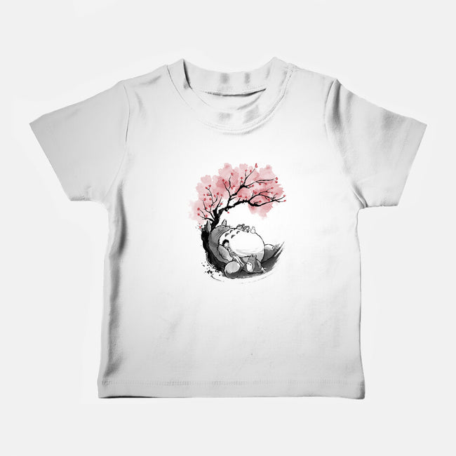 Sakura Neighbor Sumi-e-Baby-Basic-Tee-DrMonekers