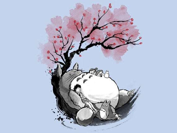 Sakura Neighbor Sumi-e