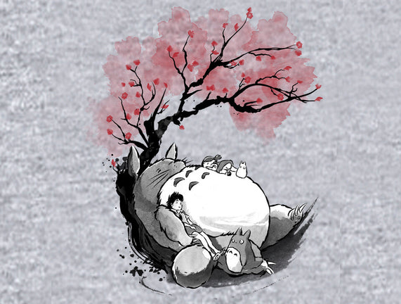 Sakura Neighbor Sumi-e