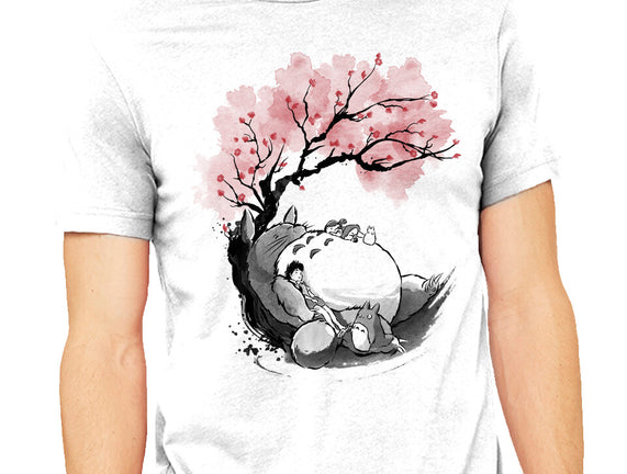 Sakura Neighbor Sumi-e