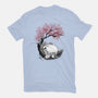 Sakura Neighbor Sumi-e-Womens-Fitted-Tee-DrMonekers