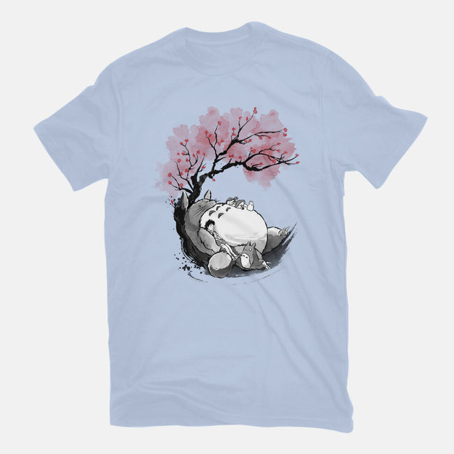 Sakura Neighbor Sumi-e-Womens-Basic-Tee-DrMonekers