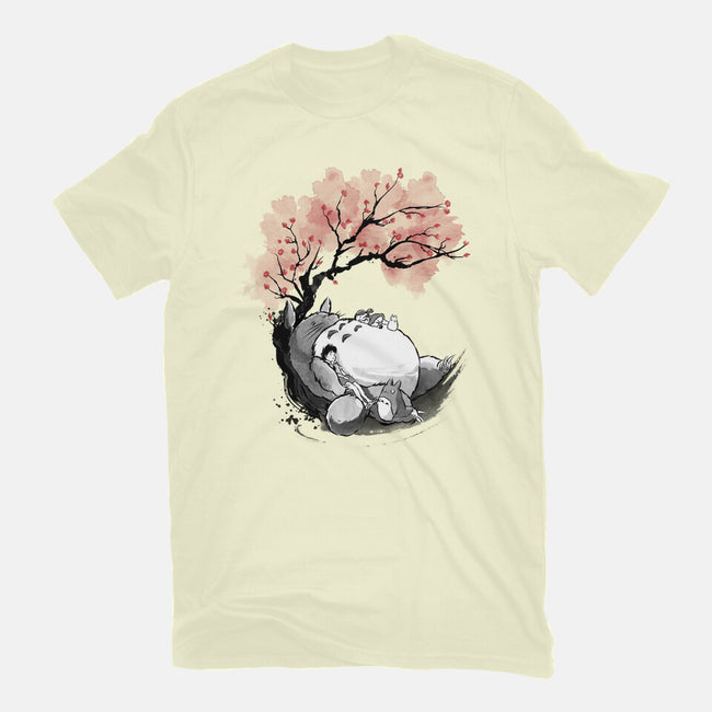 Sakura Neighbor Sumi-e-Mens-Basic-Tee-DrMonekers