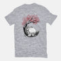 Sakura Neighbor Sumi-e-Womens-Fitted-Tee-DrMonekers