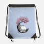 Sakura Neighbor Sumi-e-None-Drawstring-Bag-DrMonekers