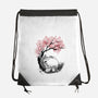 Sakura Neighbor Sumi-e-None-Drawstring-Bag-DrMonekers