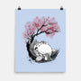 Sakura Neighbor Sumi-e-None-Matte-Poster-DrMonekers
