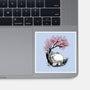 Sakura Neighbor Sumi-e-None-Glossy-Sticker-DrMonekers