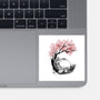 Sakura Neighbor Sumi-e-None-Glossy-Sticker-DrMonekers