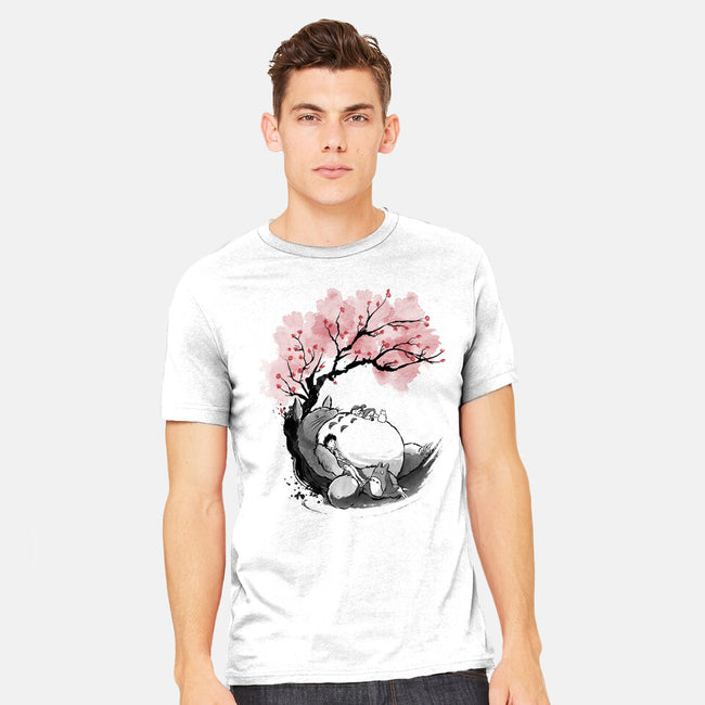 Sakura Neighbor Sumi-e-Mens-Heavyweight-Tee-DrMonekers