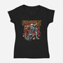 Undead Knight-Womens-V-Neck-Tee-momma_gorilla