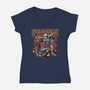 Undead Knight-Womens-V-Neck-Tee-momma_gorilla