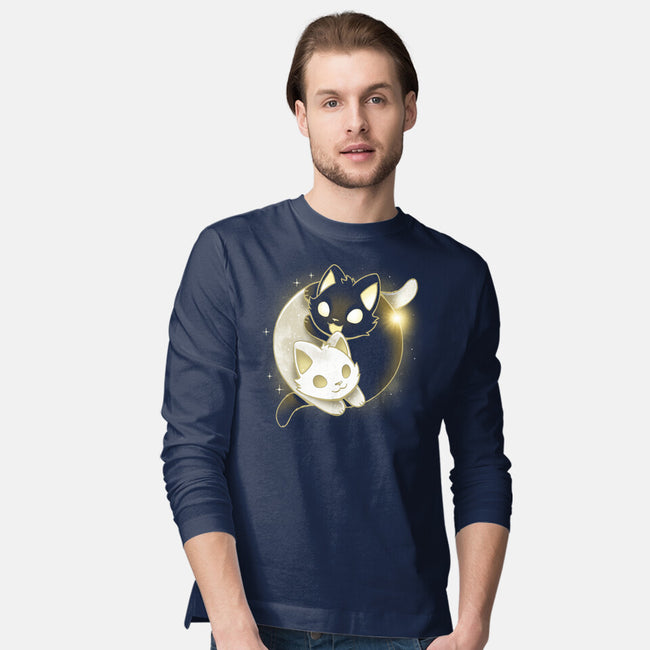 Eclipse Kittens-Mens-Long Sleeved-Tee-Vallina84