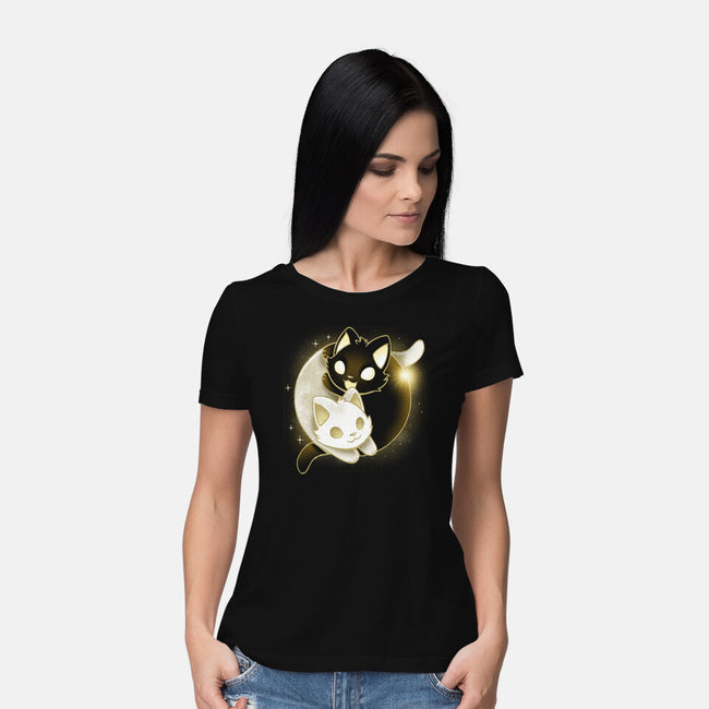 Eclipse Kittens-Womens-Basic-Tee-Vallina84