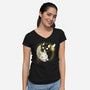 Eclipse Kittens-Womens-V-Neck-Tee-Vallina84