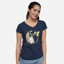 Eclipse Kittens-Womens-V-Neck-Tee-Vallina84