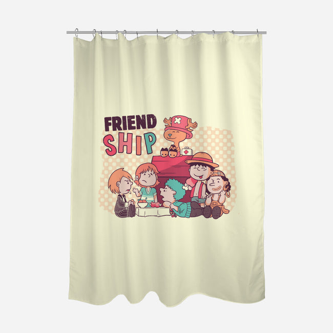 Friend Ship-None-Polyester-Shower Curtain-yumie