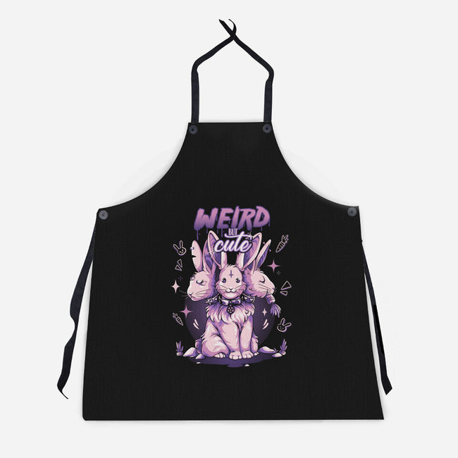 Weird But Cute Bunnies-Unisex-Kitchen-Apron-yumie