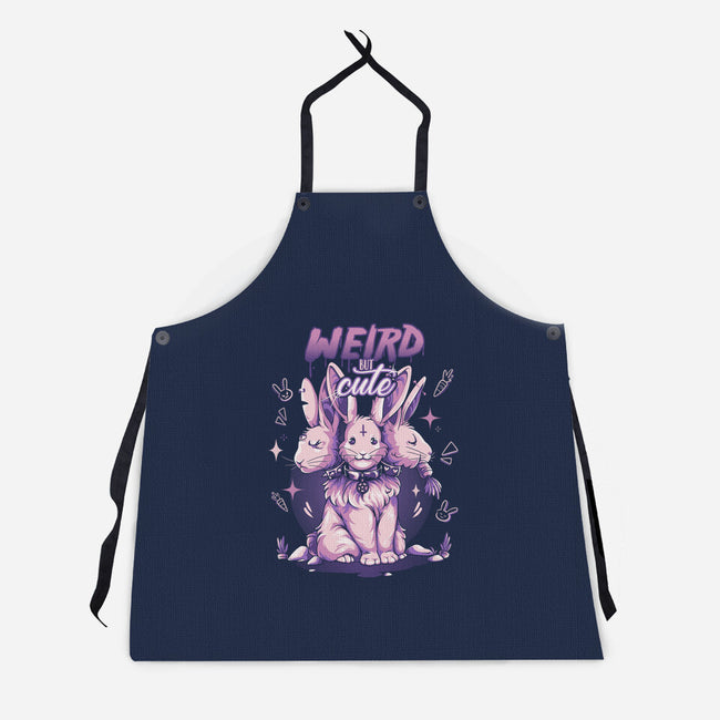 Weird But Cute Bunnies-Unisex-Kitchen-Apron-yumie