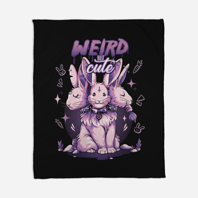 Weird But Cute Bunnies-None-Fleece-Blanket-yumie