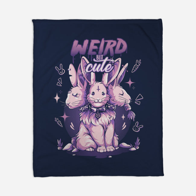 Weird But Cute Bunnies-None-Fleece-Blanket-yumie