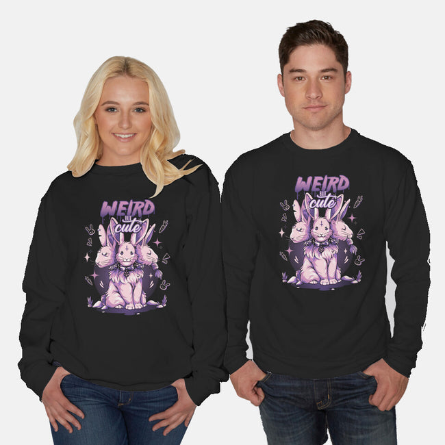 Weird But Cute Bunnies-Unisex-Crew Neck-Sweatshirt-yumie