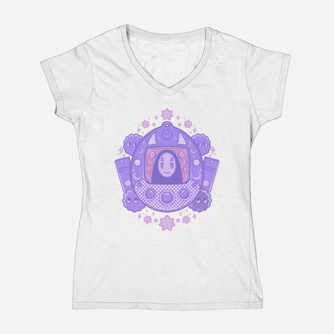 Facegochi-Womens-V-Neck-Tee-yumie
