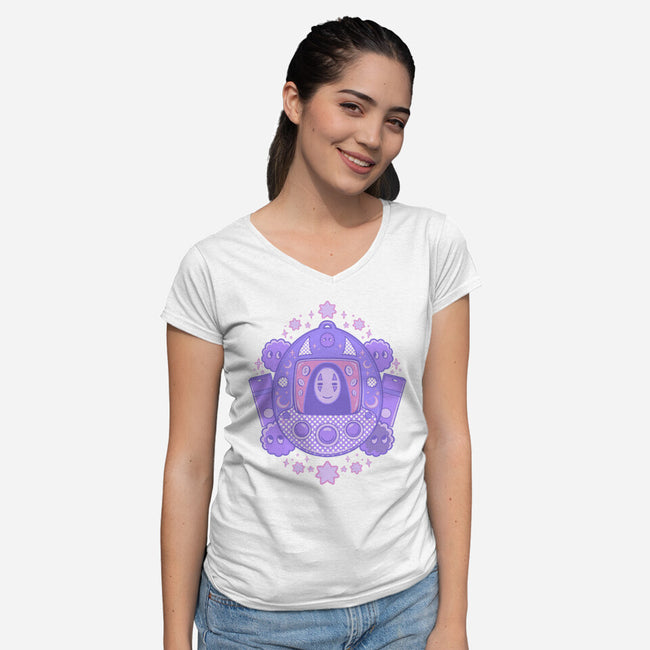 Facegochi-Womens-V-Neck-Tee-yumie